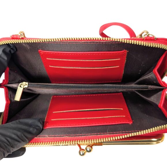 Purse Bundle - Coach Crosby Carryall Guess Mini Red Quilted Crossbody Wallet - Picture 9 of 12